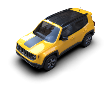 SUV aracı 3 d arkaplanda izole edildi