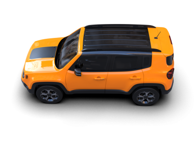 turuncu küçük araba - 3 boyutlu resim