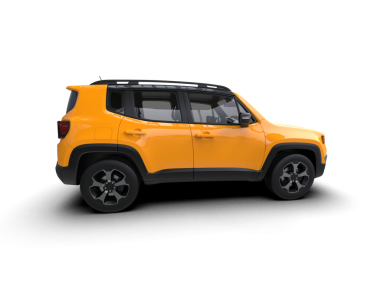 Arka planda izole edilmiş gerçekçi bir SUV aracı. 3D görüntüleme - illüstrasyon