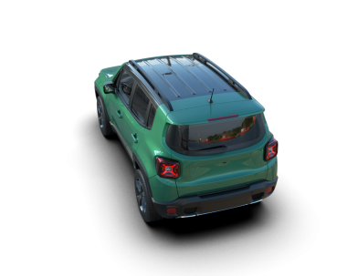 modern küçük araba siyah arkaplanda izole edilmiş 3 boyutlu görüntüleme