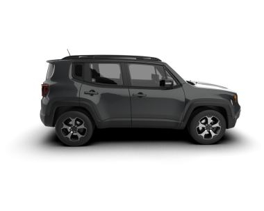 Modern siyah SUV arabası beyaz arka planda izole edilmiş. 3d oluşturma