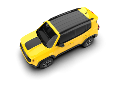 Modern araba arka planda izole edilmiş. 3D görüntüleme - illüstrasyon