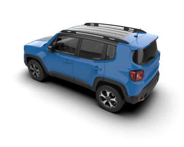 mavi kompakt araba - yan görünüm