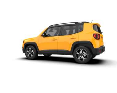 Modern SUV siyah arka planda. 3d oluşturma