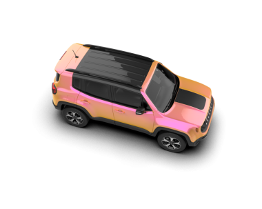 Stüdyoda izole edilmiş bir cipin 3 boyutlu görüntüsü.