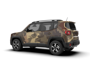 modern SUV aracı kırpma yolu ile beyaz arkaplanda izole edildi