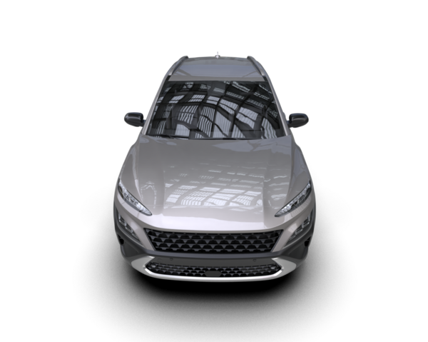 araba beyaz arkaplanda izole edildi. 3d görüntüleme - illüstrasyon