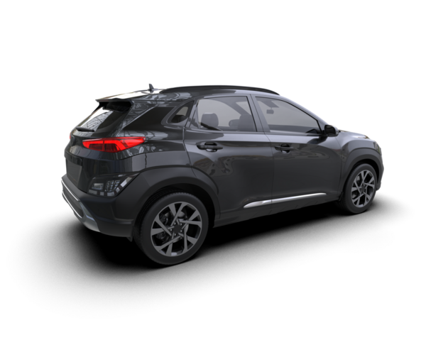 Siyah arka planda modern bir cip. 3d oluşturma