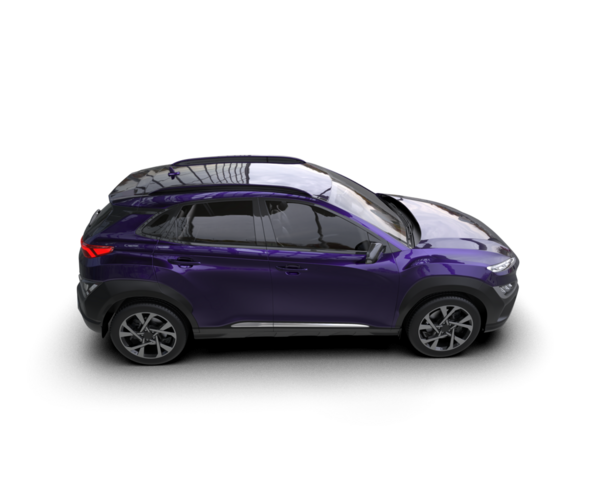 Beyaz arka planda izole edilmiş modern bir cipin 3 boyutlu resmi