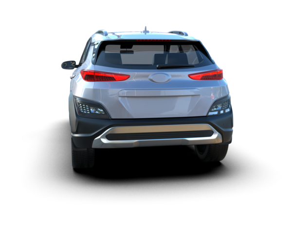 beyaz arka planda modern SUv