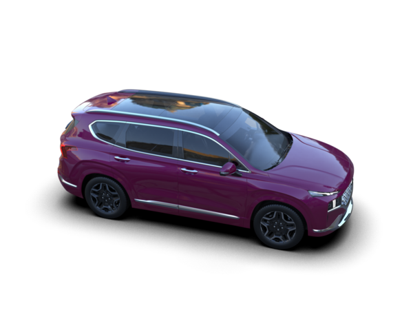 Siyah arka planda modern pembe araba.