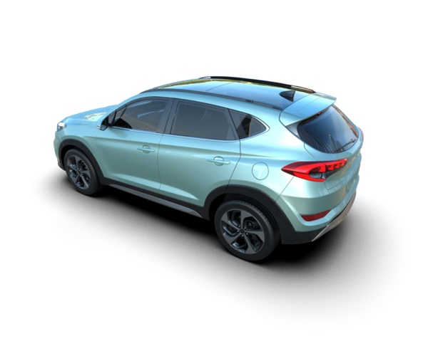 kırpma yolu ve gölge ile beyaz arkaplanda izole araba.