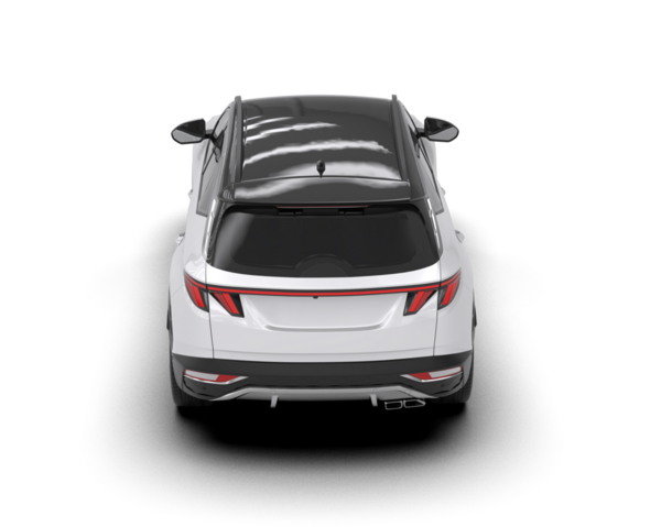 Gerçekçi modern araba manzarası. Yan görünüş. Beyaz arkaplanda izole edilmiş vektör. ön görünüm.