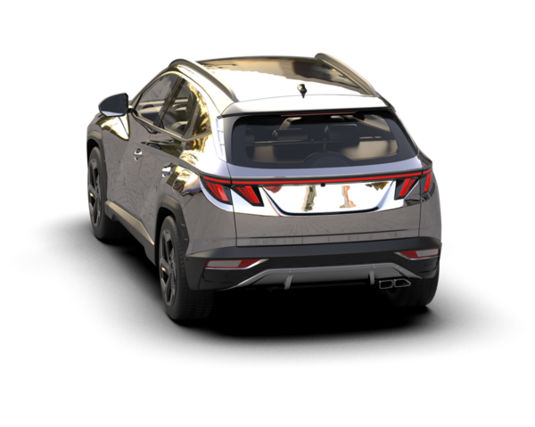 Gümüş renkli lüks bir araba. Bir beyazda izole edilmiş. 3 Boyutlu Hazırlama