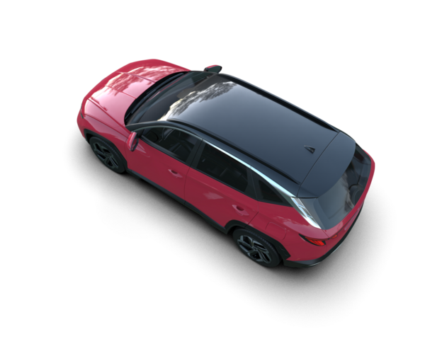 Beyaz arka planda modern bir araba. 3d oluşturma