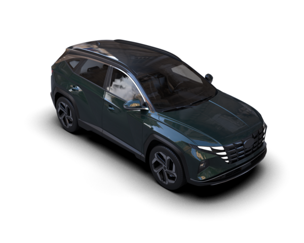 Koyu arkaplan üzerinde modern araba 3 boyutlu görüntüleme