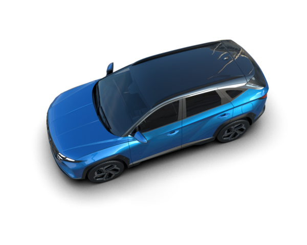 Modern araba arka planda izole edilmiş. 3D görüntüleme - illüstrasyon