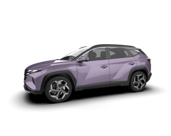 Arka planda izole edilmiş gerçekçi bir SUV aracı. 3D görüntüleme - illüstrasyon