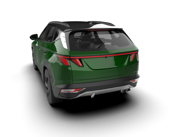 Siyah arka planda modern SUv, 3 boyutlu görüntüleme