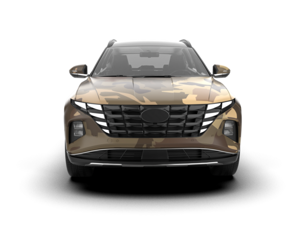 Bir markanın 3 boyutlu görüntülenmesi - daha az genel SUv beyaz arkaplanda izole edildi