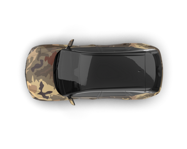 Modern spor araba - 3D illüstrasyon