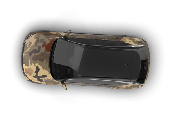 modern araba siyah arka planda izole edilmiş. 3d oluşturma.