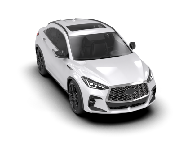 gerçekçi modern araba. yan görünüm.