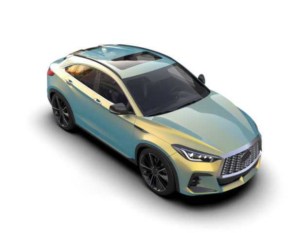 modern lüks araba beyaz izole