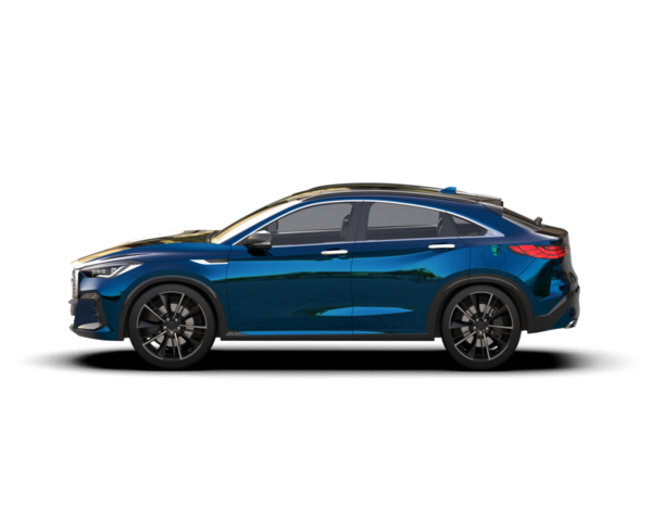 Araba modern premium mavi arka plan. 3d oluşturma