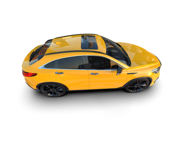 Arkaplanda sarı bir araba