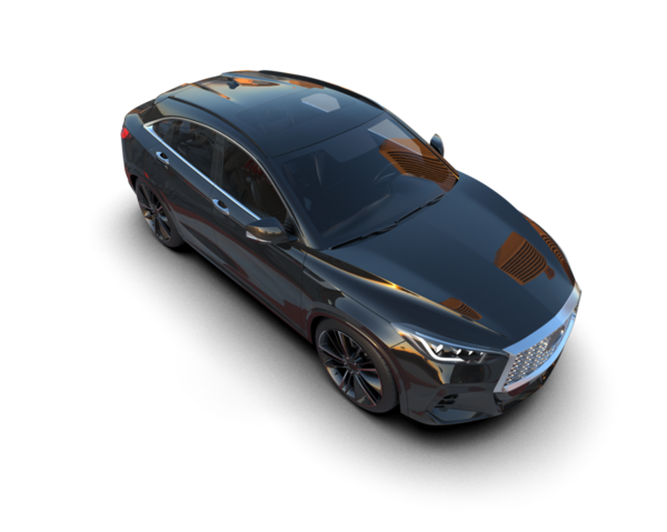 modern siyah araba koyu arkaplanda