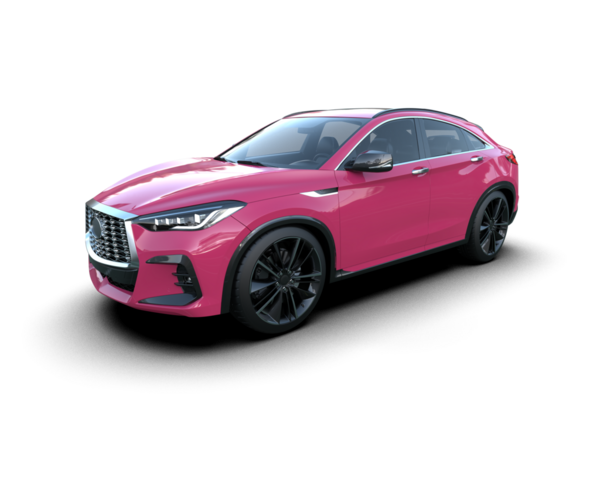 beyaz arkaplanda modern araba