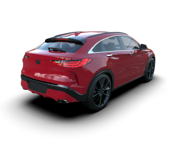 Siyah arka planda modern araba