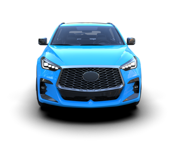 - Araba. Modern lüks araba. 3d illüstrasyon