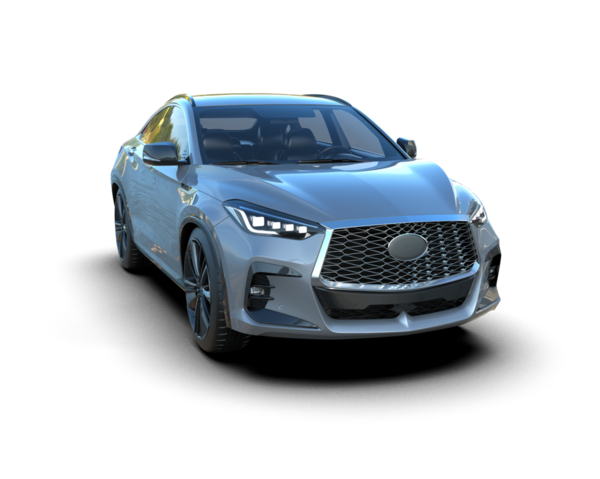 Arka planda izole edilmiş modern lüks araba. 3d oluşturma -