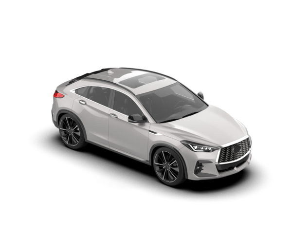 Gri arka planda gerçekçi bir araba.