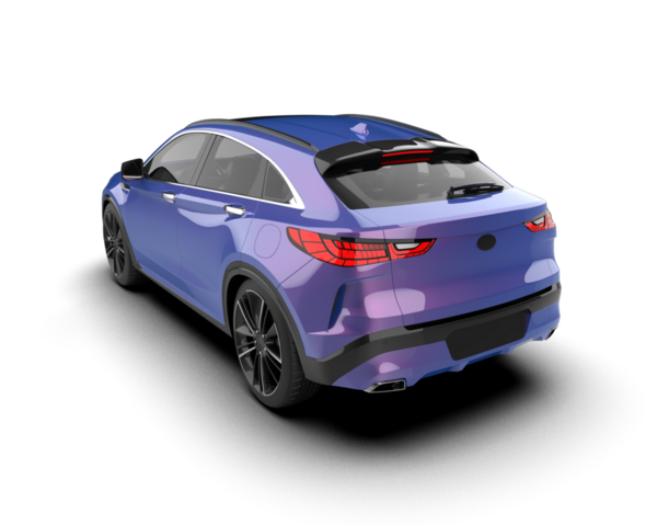 modern araba arka planda 3 boyutlu görüntüleme ile izole edildi - illüstrasyon