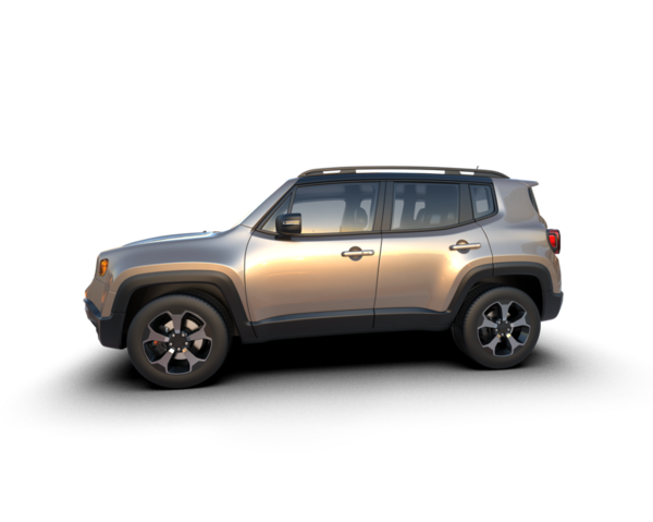 Beyaz arka planda bir cip. 3d oluşturma