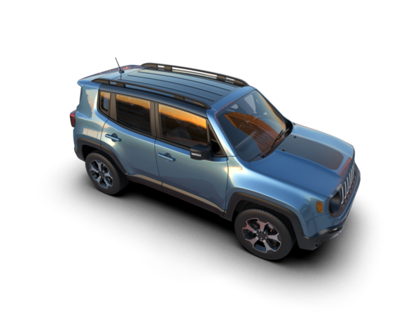 Modern araba arka planda izole edilmiş. 3 Boyutlu Hazırlama