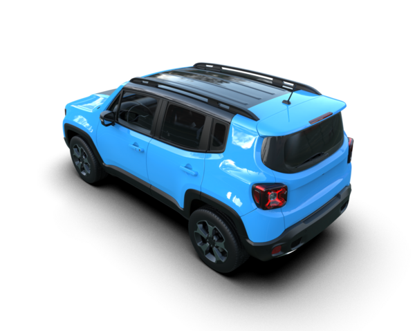 mavi arkaplanda bir araba