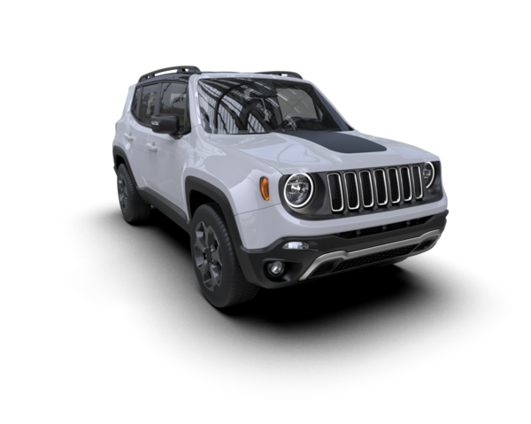 Stüdyo ortamında markasız bir SUV 'un 3 boyutlu çizimi