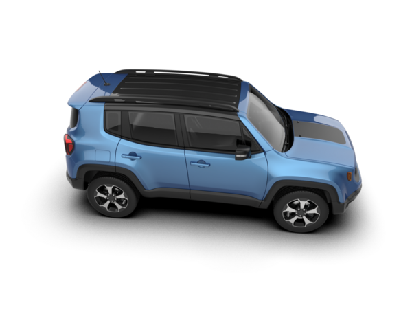 mavi araba yan görünümü 3D görüntüleme