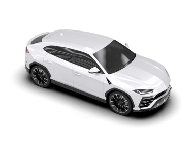 araba beyaz arkaplanda izole edildi