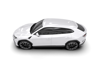 modern spor araba beyaz arka planda izole