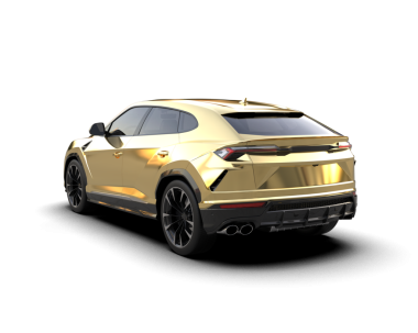 Siyah arka planda modern spor araba