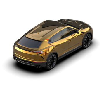 Bir markanın 3 boyutlu görüntülemesi - daha az genel SUV arabası beyaz arkaplanda izole edildi