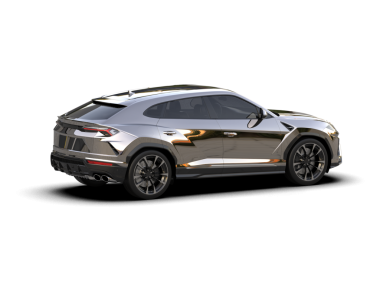 Modern araba arka planda izole edilmiş. 3 Boyutlu Hazırlama