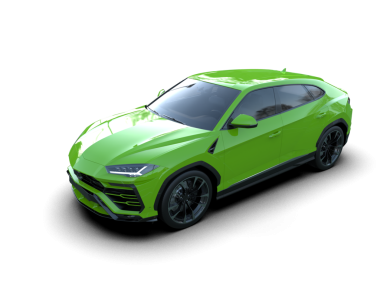 Siyah arka planda bir araba. 3 Boyutlu Hazırlama