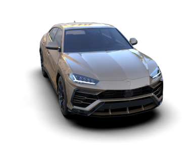 beyaz arkaplanda modern araba