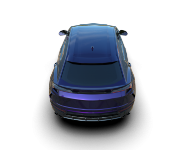 Siyah arkaplandaki araba, 3D görüntüleme